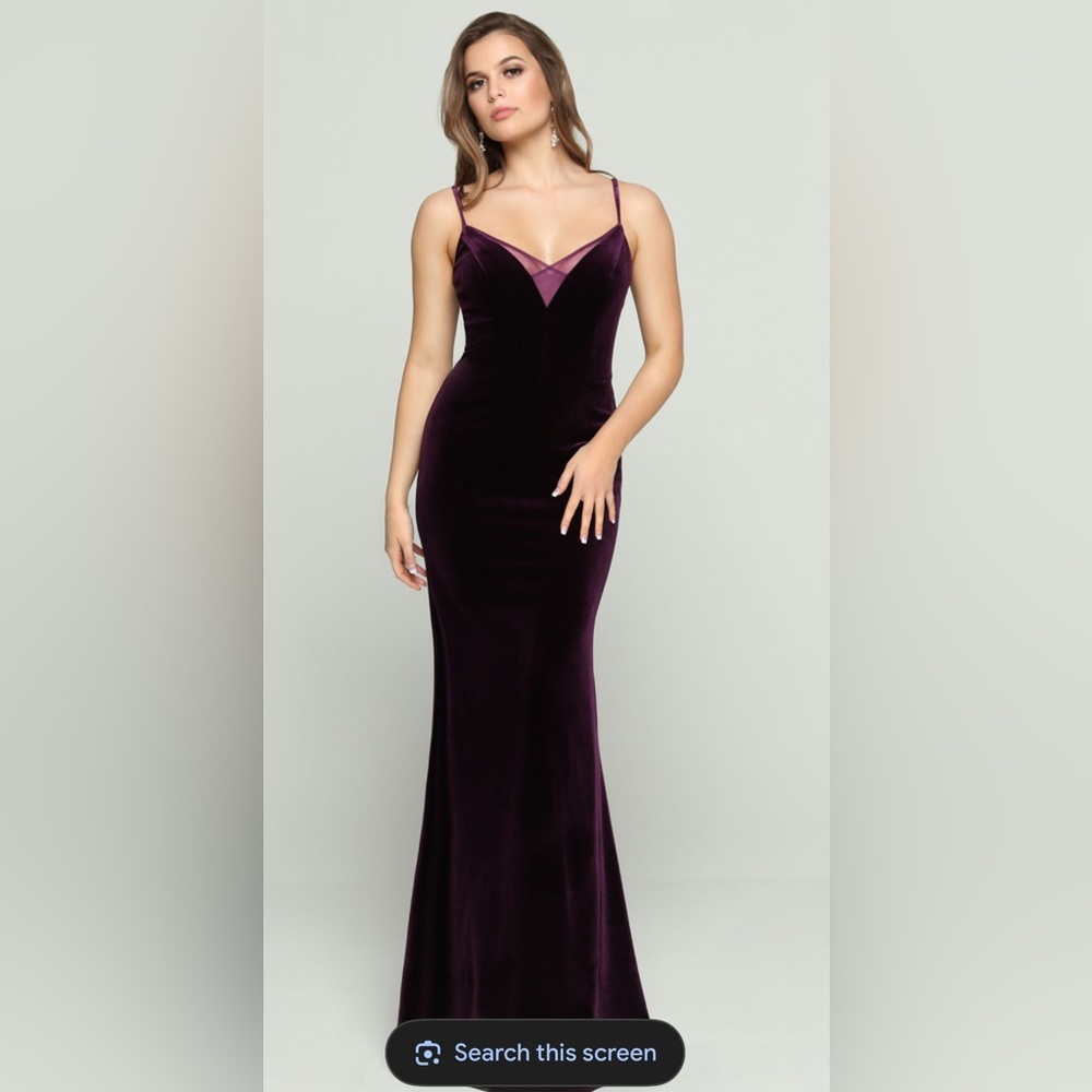 DaVinci Velvet Deep Purple  Dress